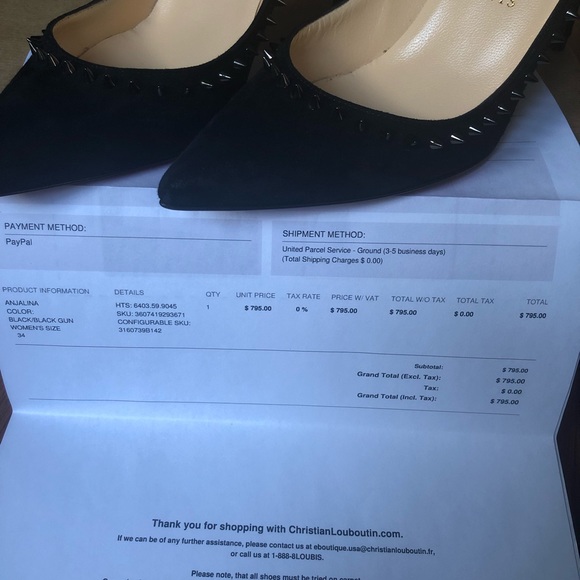 Christian Louboutin Anjalina Black pumps - Picture 3 of 6